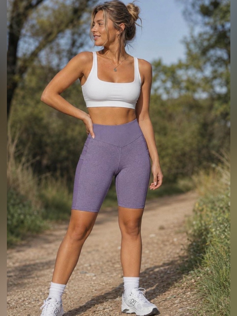 North Face Dune Sky 9” Tight Short in Lunar Slate Heather